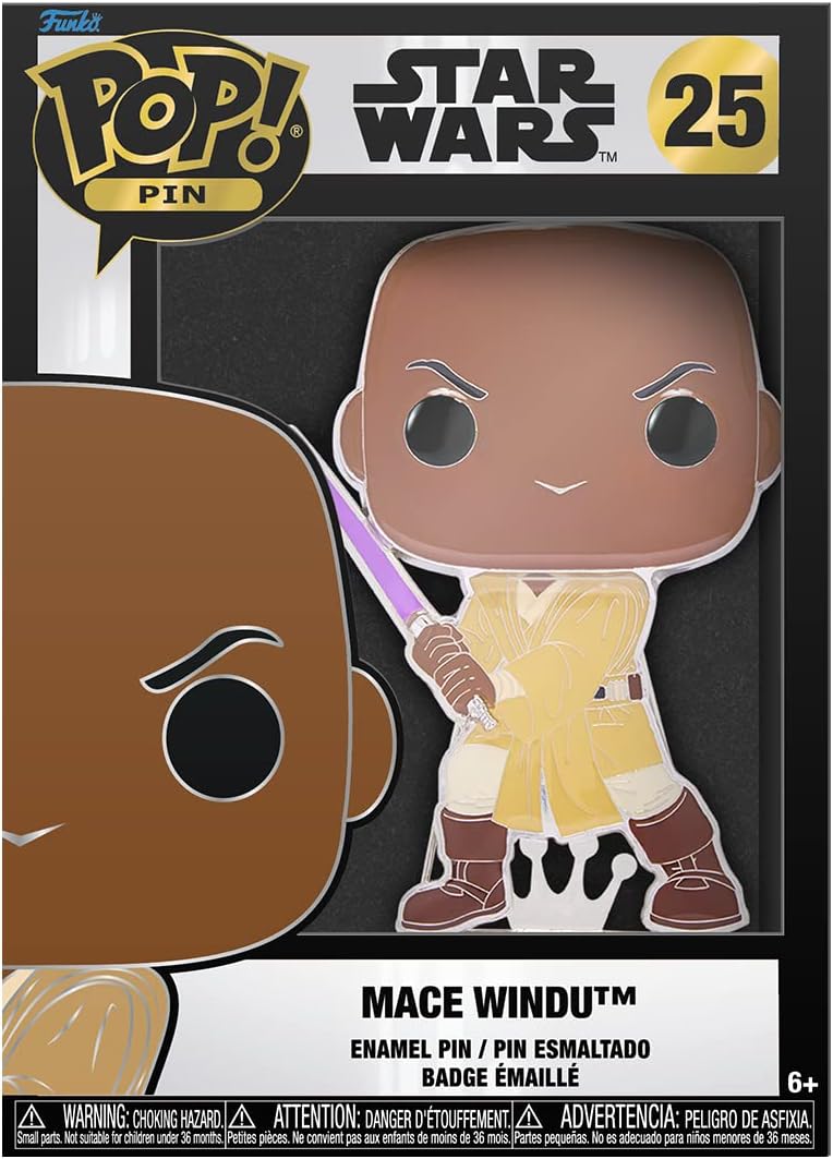 Funko Pop! Pin – Star Wars Mace Windu – Emaille Pin – Neu & OVP