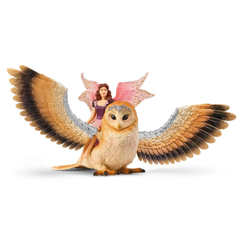 Schleich® bayala – Elfe auf Glitzer-Eule (70789)