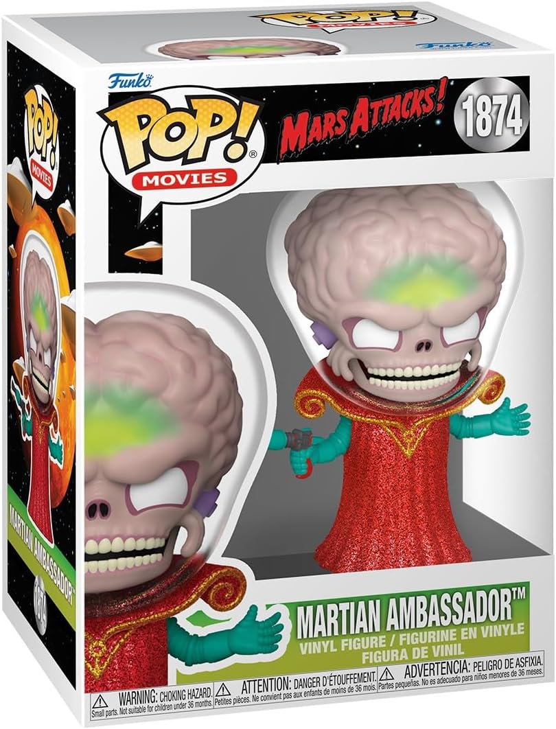 Funko Pop Movies Mars Attacks Alien Leader #1874 Neu OVP