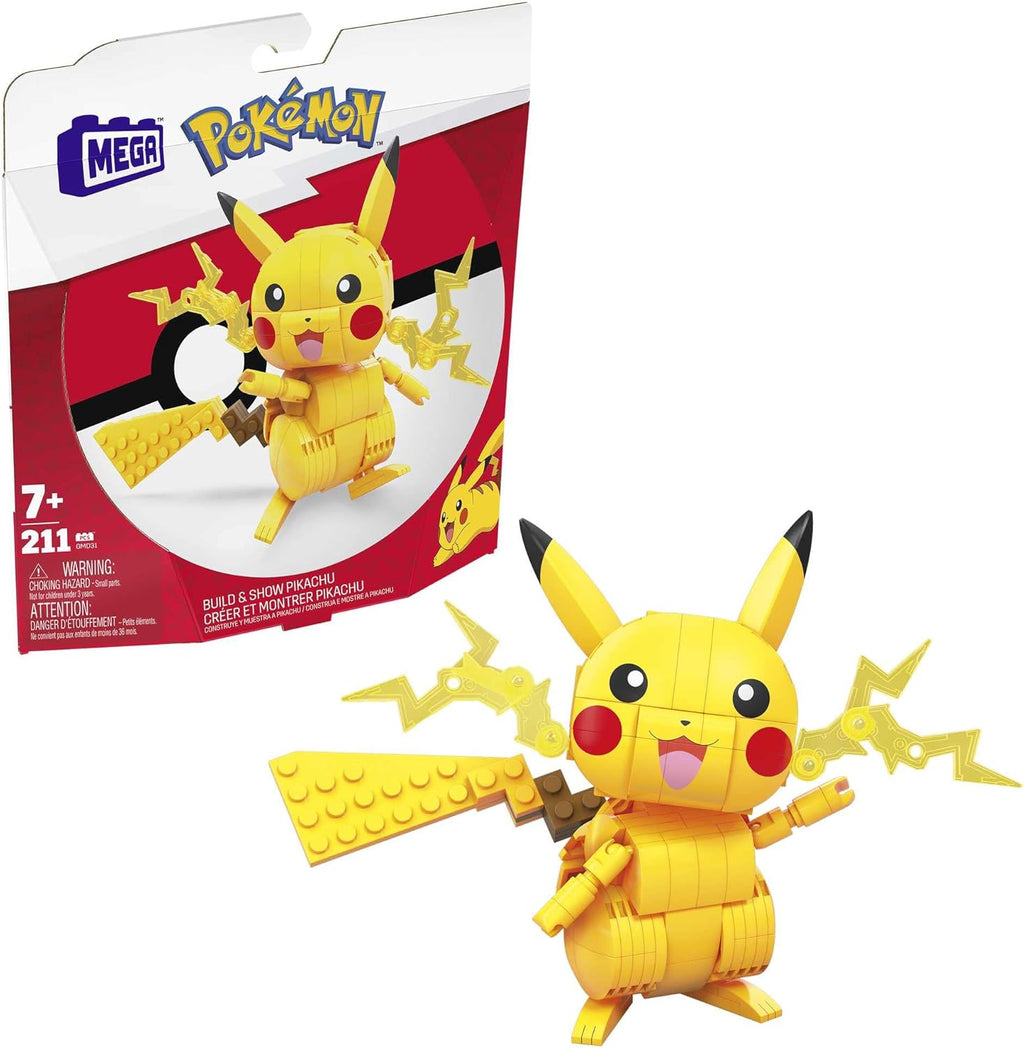 Mega Pokémon – Pikachu Bauset (211 Teile) Neu OVP