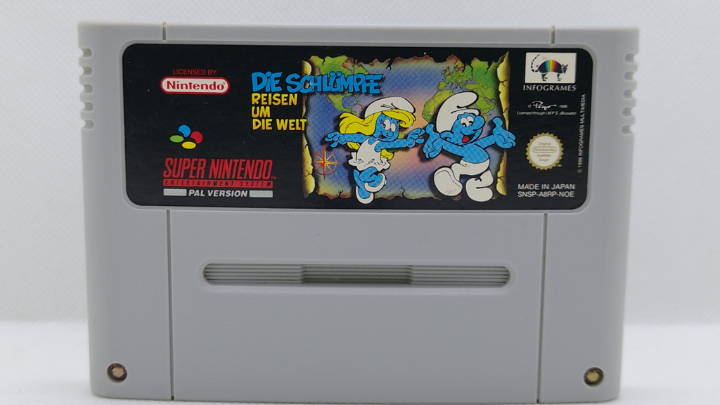 Die Schlümpfe Reisen um die Welt – SNES PAL Modul (gebraucht)