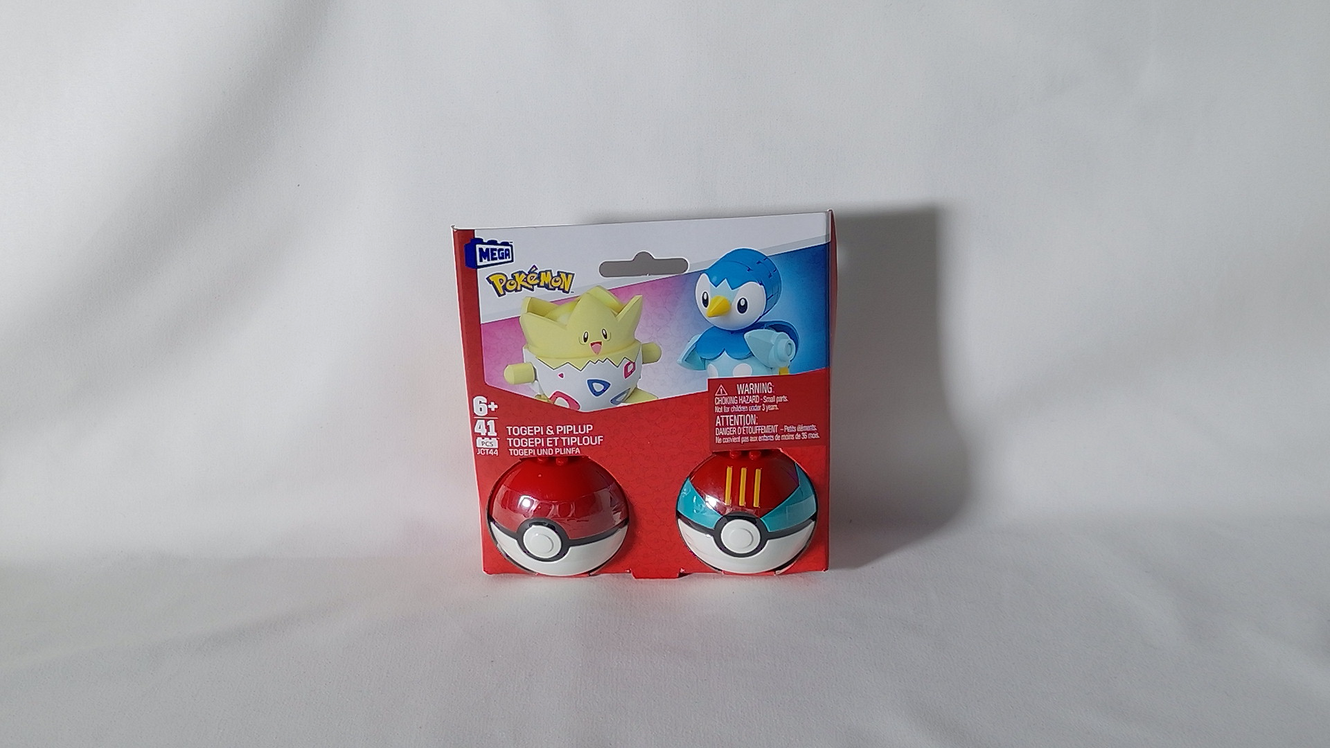 Mega Pokémon – Togepi & Plinfa Bauset (2 Pokébälle, 41 Teile)