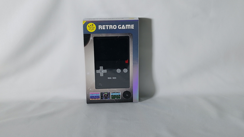 Retro Game Handheld-Konsole – 240 Spiele in einem Gerät (Schwarz)