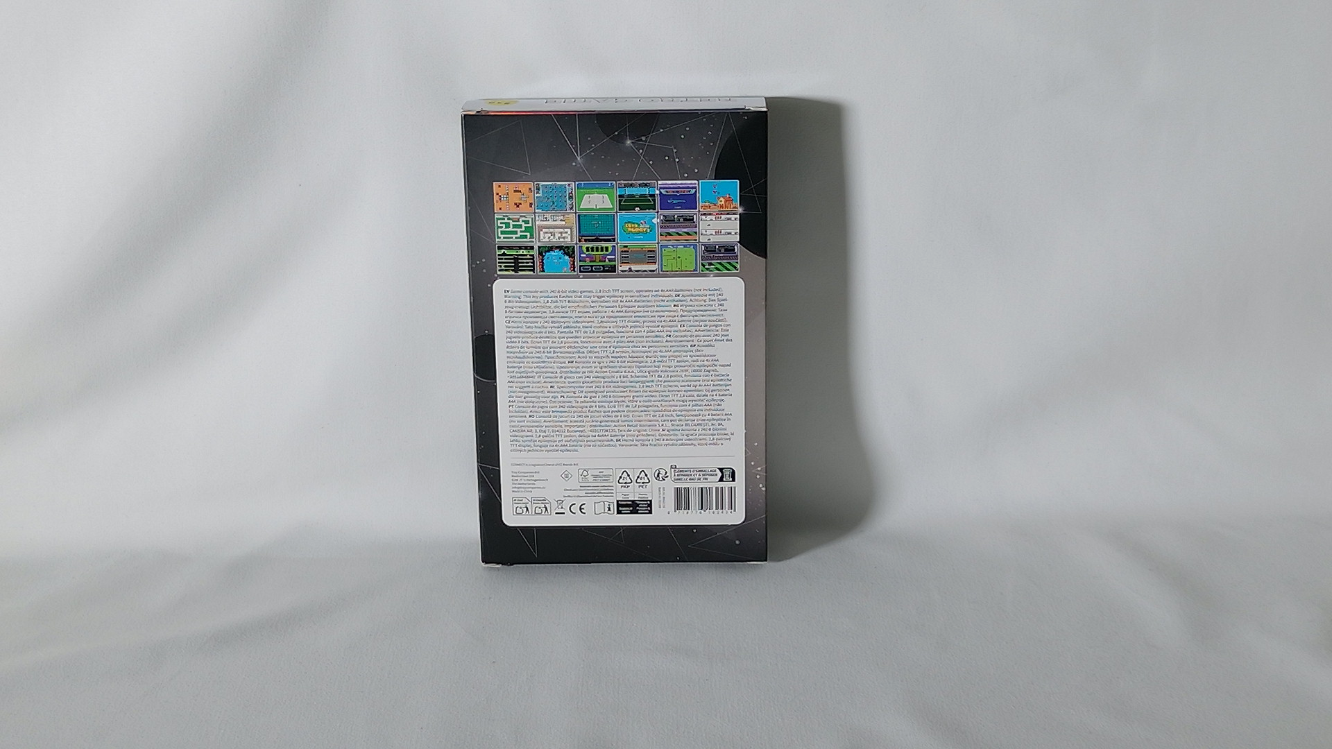 Retro Game Handheld-Konsole – 240 Spiele in einem Gerät (Schwarz)