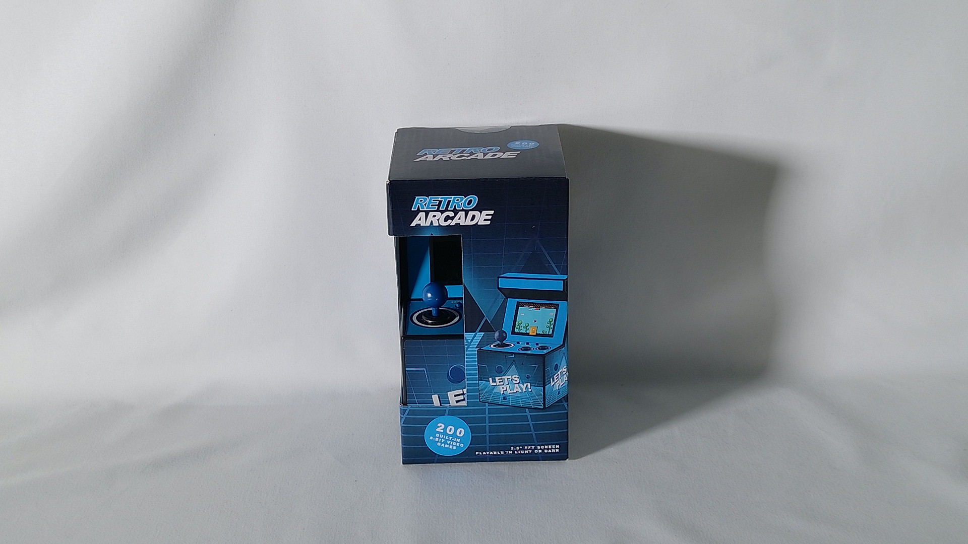 Retro Arcade Mini-Spielautomat – 200 integrierte Spiele (8-Bit, Blau)