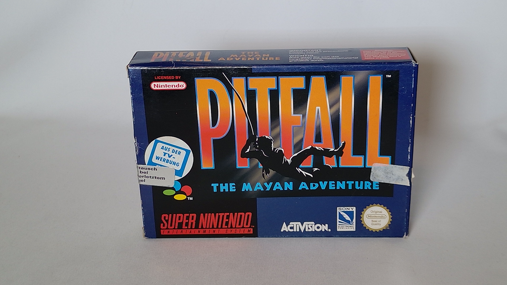 Pitfall: The Mayan Adventure – SNES PAL (mit Box, Anleitung & Inlay, geprüfter Zustand)