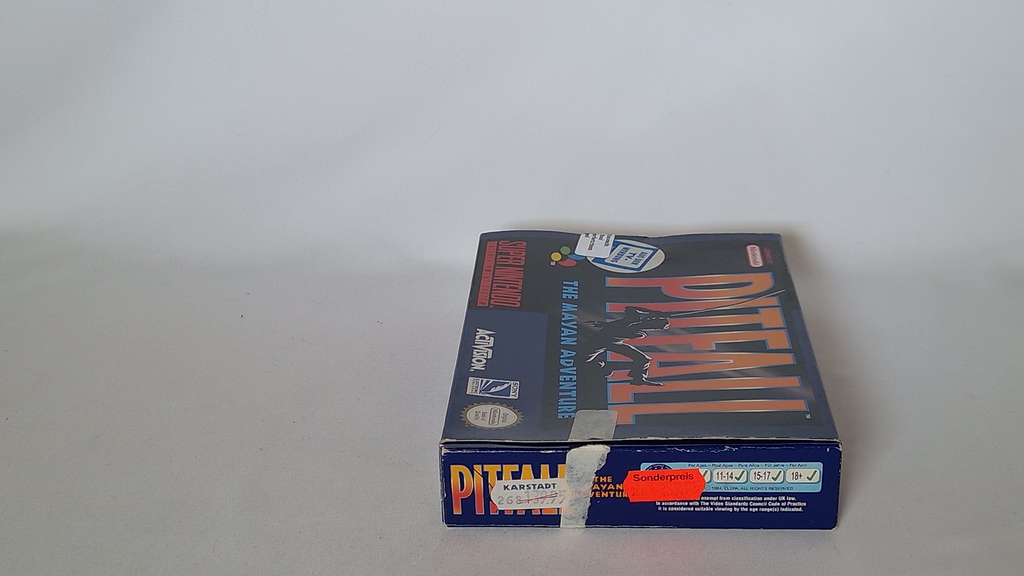 Pitfall: The Mayan Adventure – SNES PAL (mit Box, Anleitung & Inlay, geprüfter Zustand)