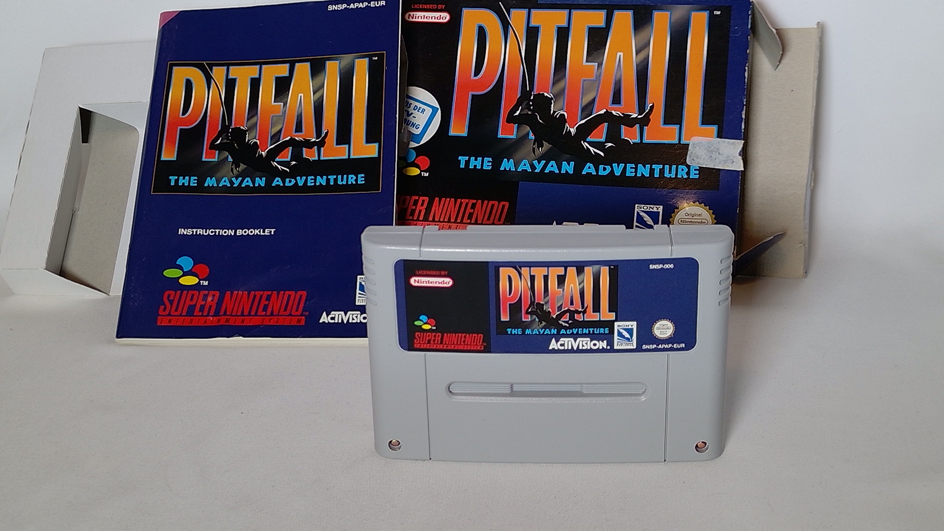 Pitfall: The Mayan Adventure – SNES PAL (mit Box, Anleitung & Inlay, geprüfter Zustand)