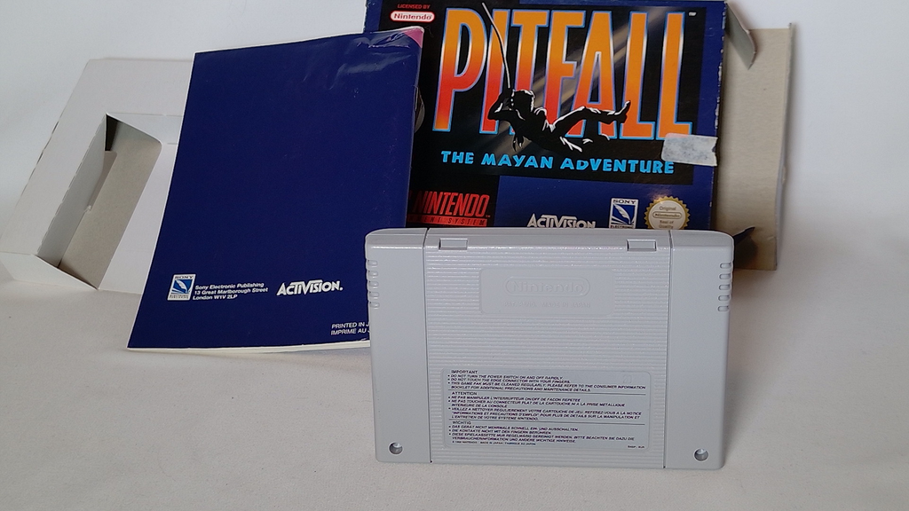Pitfall: The Mayan Adventure – SNES PAL (mit Box, Anleitung & Inlay, geprüfter Zustand)