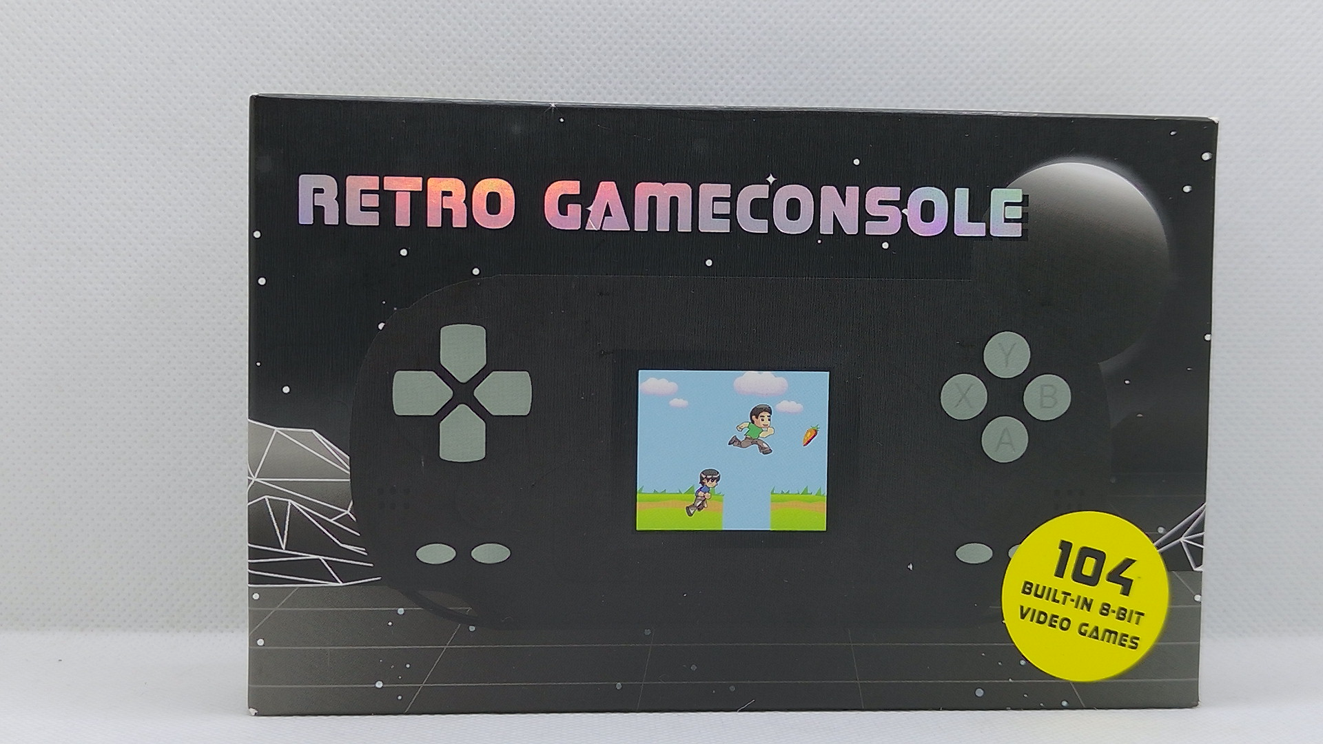 Retro Game Konsole – 104 integrierte Spiele (8-Bit Klassiker, tragbar)