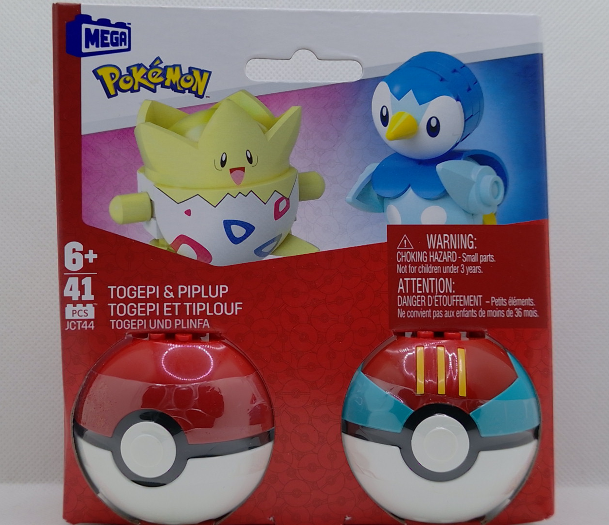 Mega Pokémon Togepi & Plinfa Bauset (2 Pokébälle, 41 Teile) Neu OVP