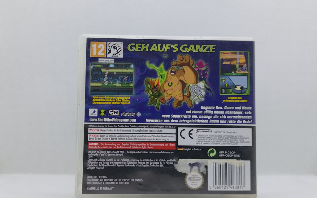Nintendo DS – Ben 10: Alien Force – OVP & Anleitung – Guter Zustand