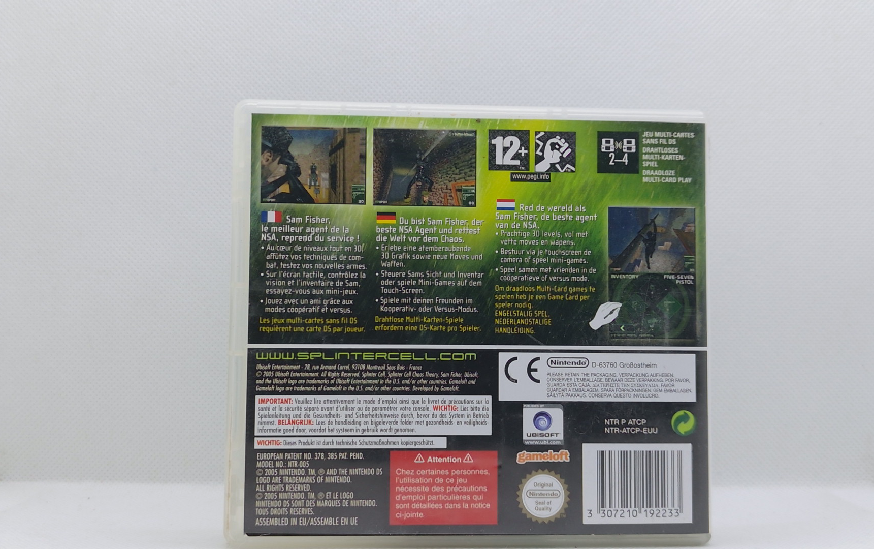 Nintendo DS – Splinter Cell: Chaos Theory – OVP & Anleitung – Guter Zustand