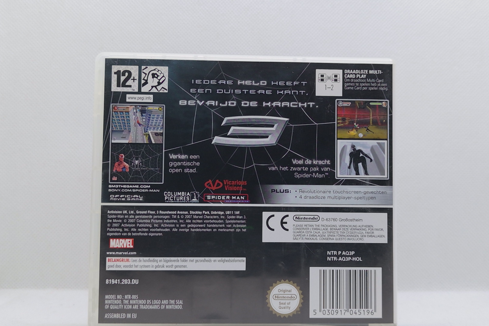 Nintendo DS – Spider-Man 3 – OVP & Anleitung – Guter Zustand