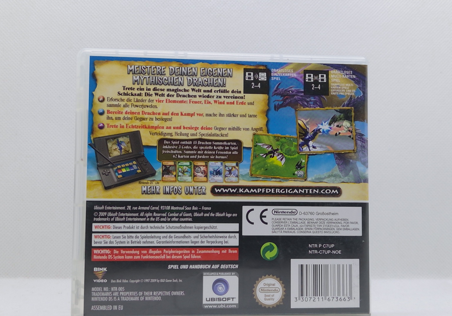 Nintendo DS – Kampf der Giganten: Drachen – OVP & Anleitung – Sehr guter Zustand