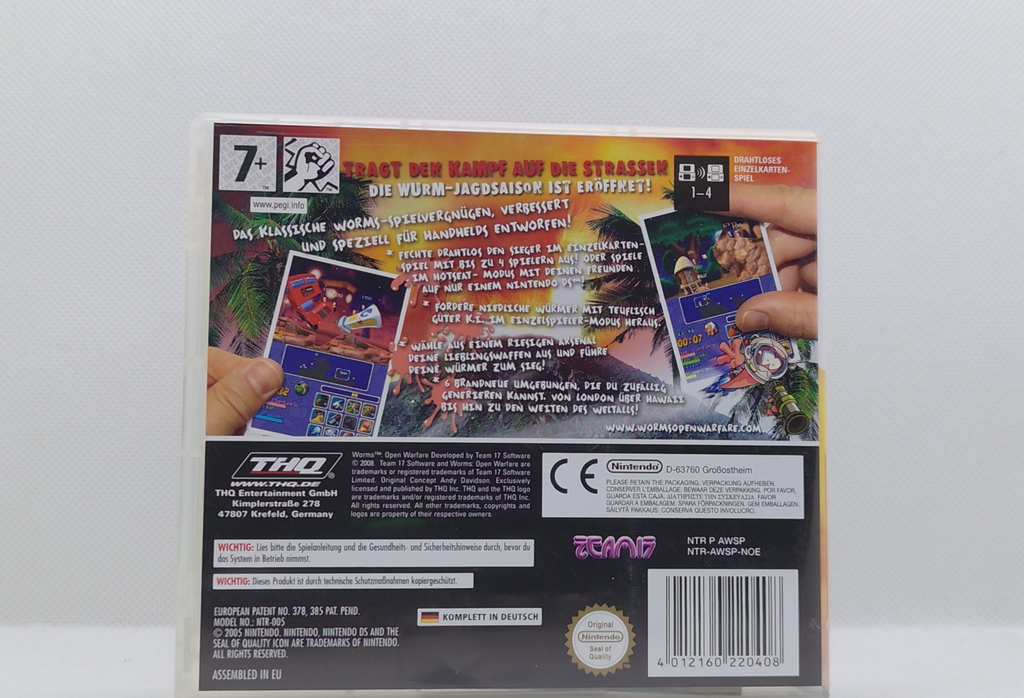 Nintendo DS – Worms: Open Warfare – OVP & Anleitung – Guter Zustand