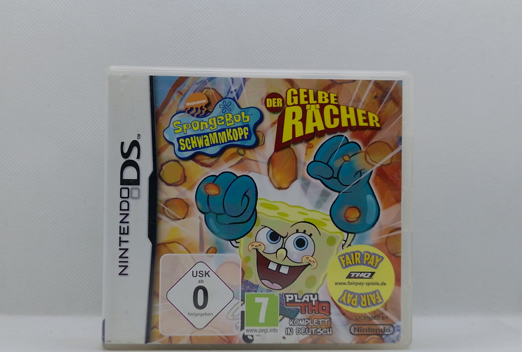 Nintendo DS – SpongeBob: Der gelbe Rächer – OVP & Anleitung – Guter Zustand