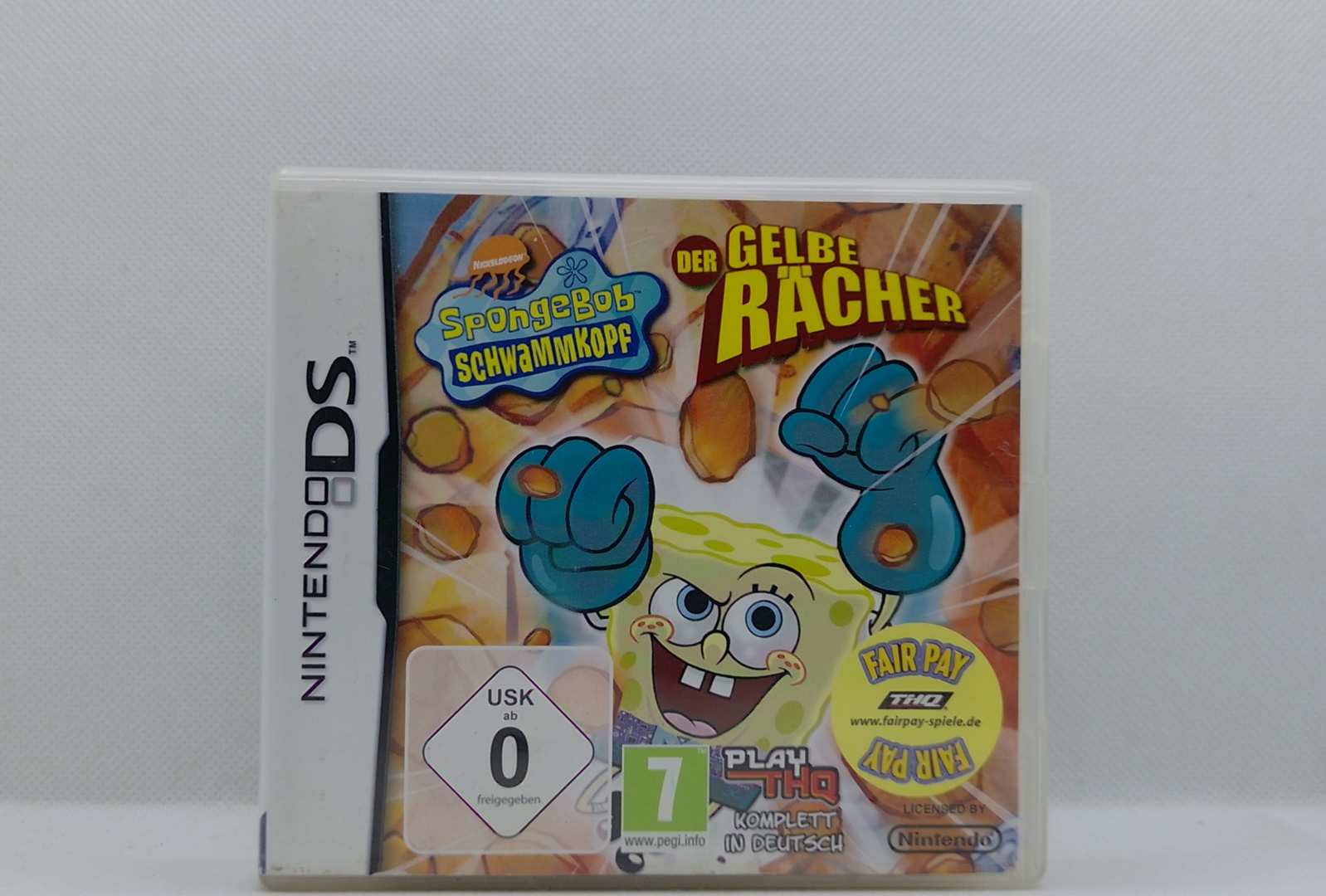 Nintendo DS – SpongeBob: Der gelbe Rächer – OVP & Anleitung – Guter Zustand