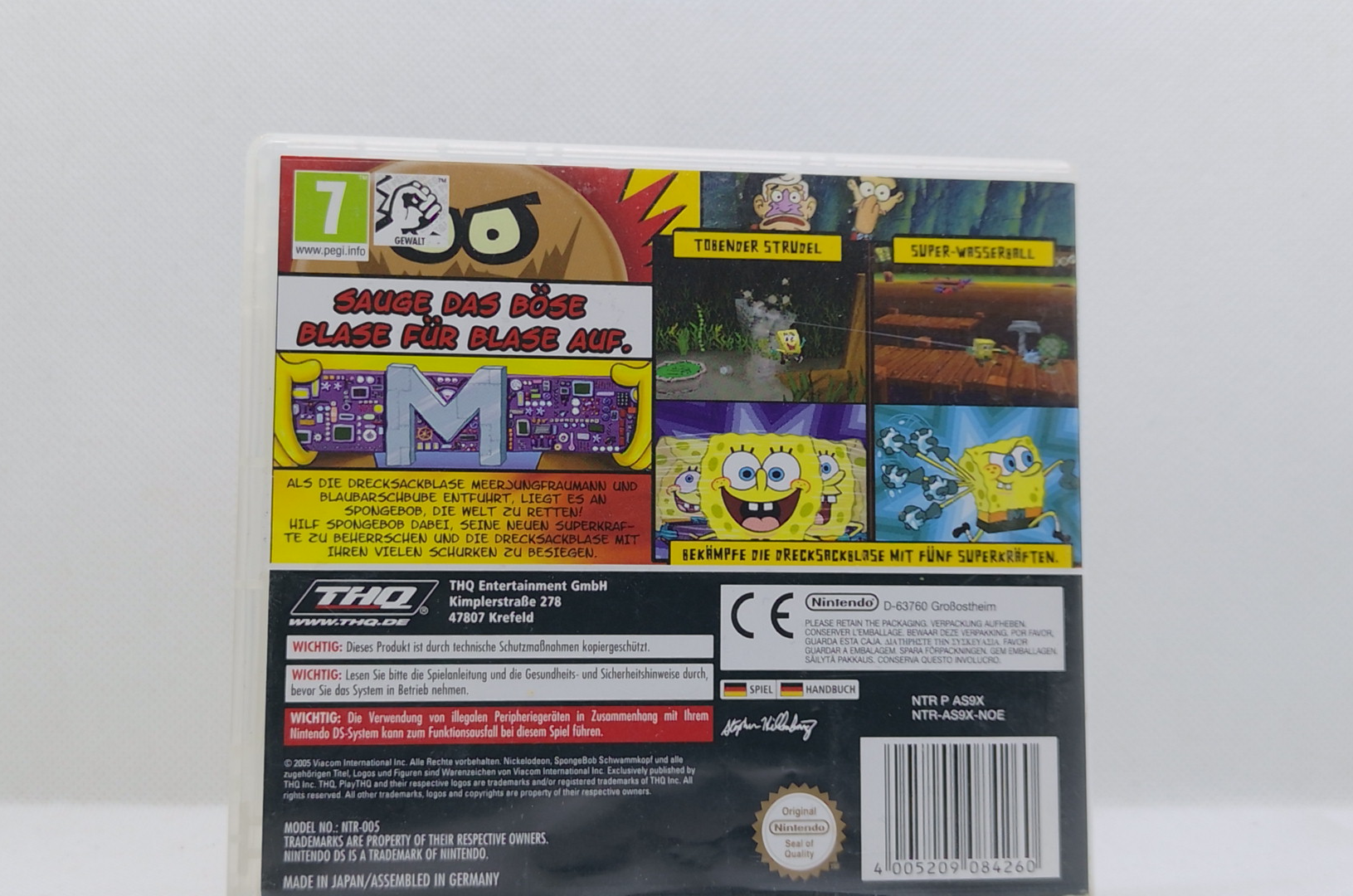 Nintendo DS – SpongeBob: Der gelbe Rächer – OVP & Anleitung – Guter Zustand