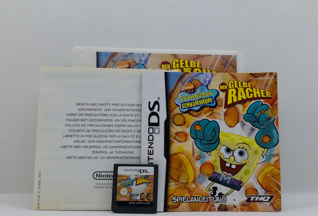 Nintendo DS – SpongeBob: Der gelbe Rächer – OVP & Anleitung – Guter Zustand