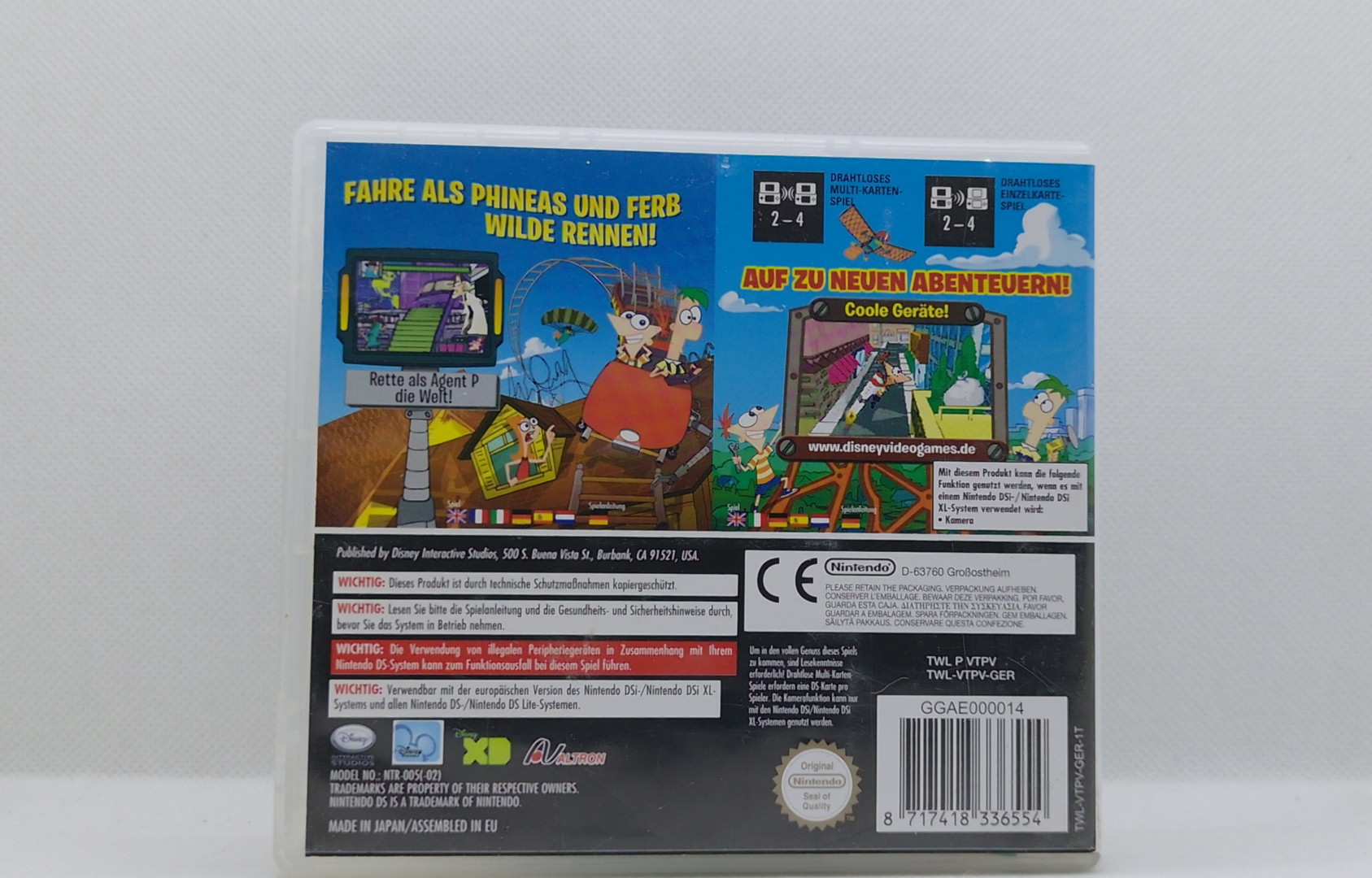 Nintendo DS – Phineas & Ferb: 2 Disney-Spiele – OVP & Anleitung – Guter Zustand