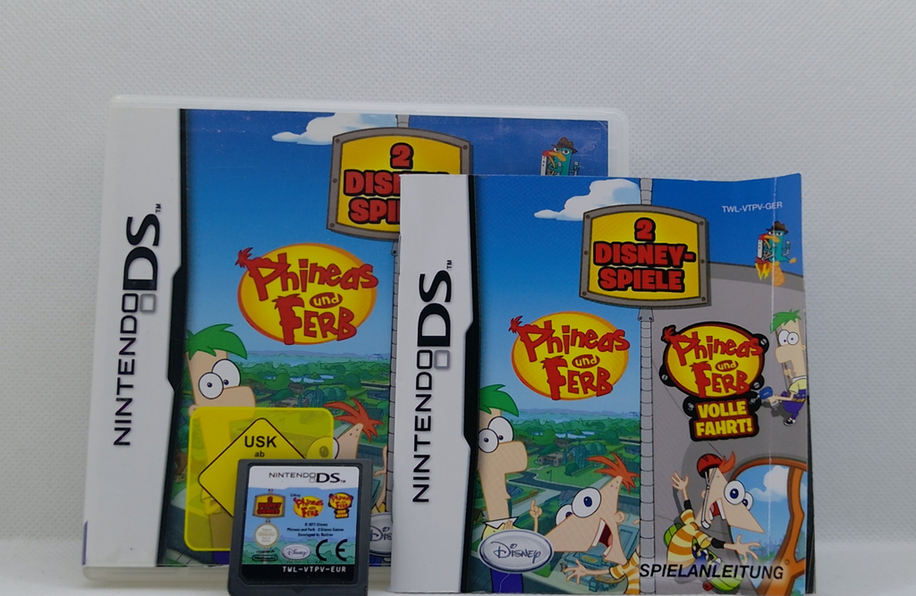 Nintendo DS – Phineas & Ferb: 2 Disney-Spiele – OVP & Anleitung – Guter Zustand