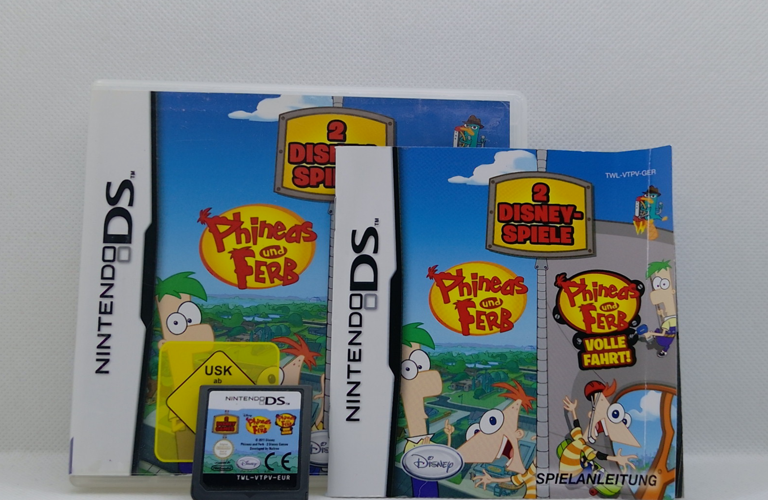 Nintendo DS – Phineas & Ferb: 2 Disney-Spiele – OVP & Anleitung – Guter Zustand