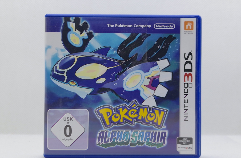 Nintendo 3DS – Pokémon Alpha Saphir – OVP & Hinweise – Sehr guter Zustand
