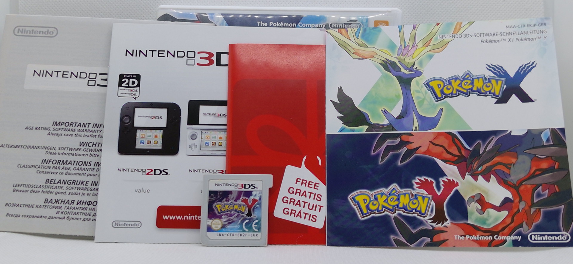 Nintendo 3DS – Pokémon Y – OVP & Beileger – Guter Zustand
