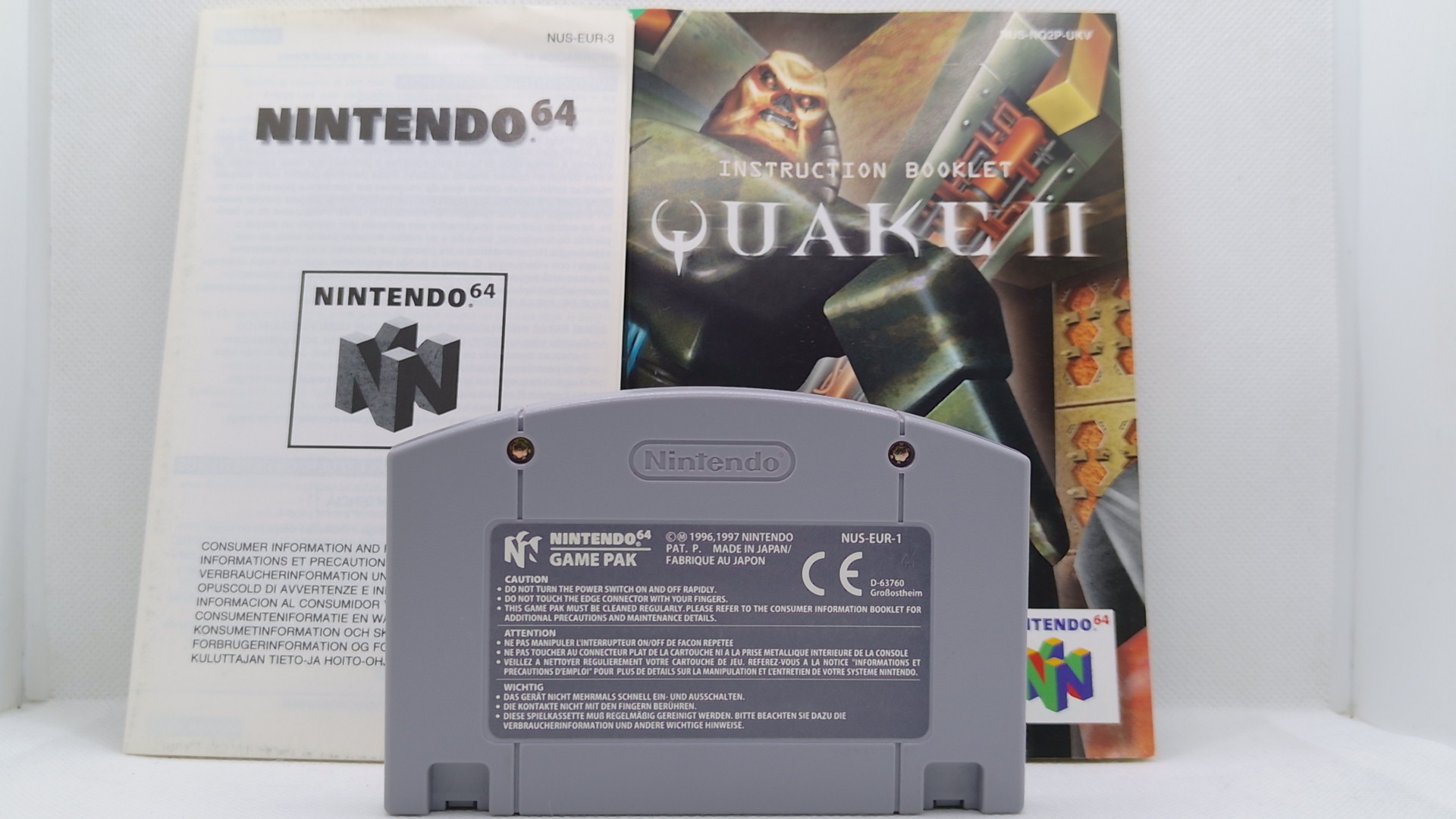 Nintendo 64 PAL Quake II OVP & Anleitung  (gebraucht)