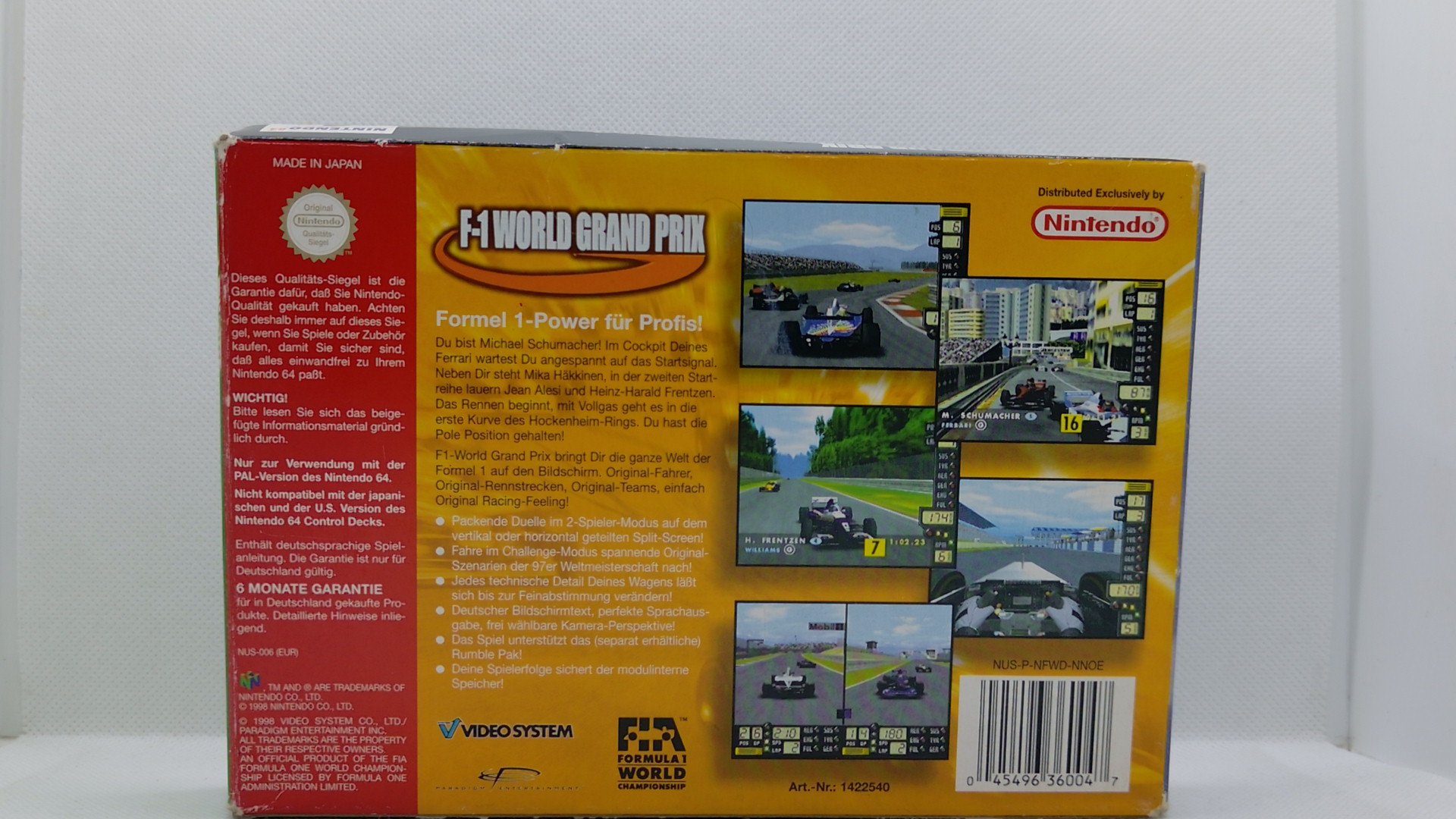 Nintendo 64 PAL F-1 World Grand Prix (gebraucht)