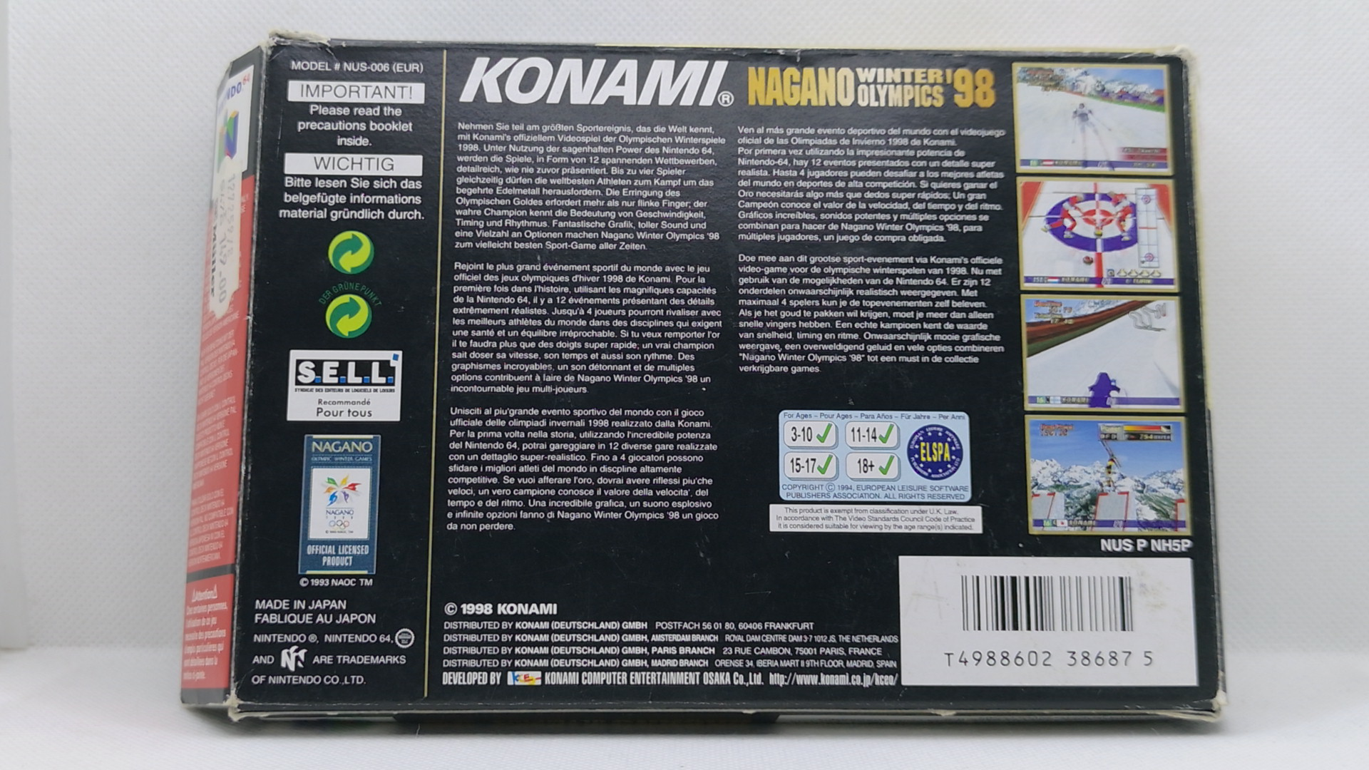 Nintendo 64 PAL Nagano Winter Olympics ’98 (gebraucht)