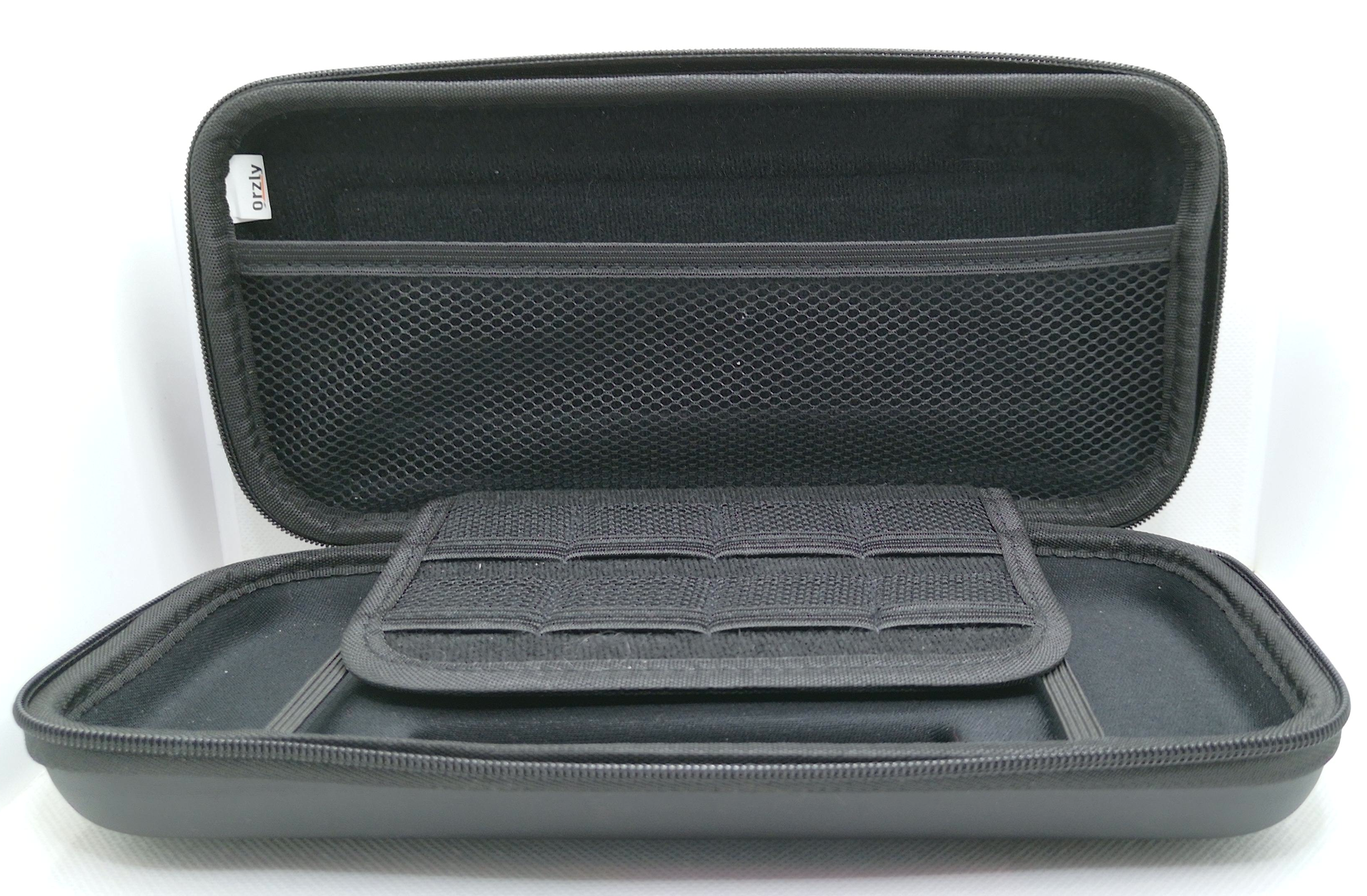 Nintendo Switch Hartschalenetui Orzly Schwarz Transporttasche