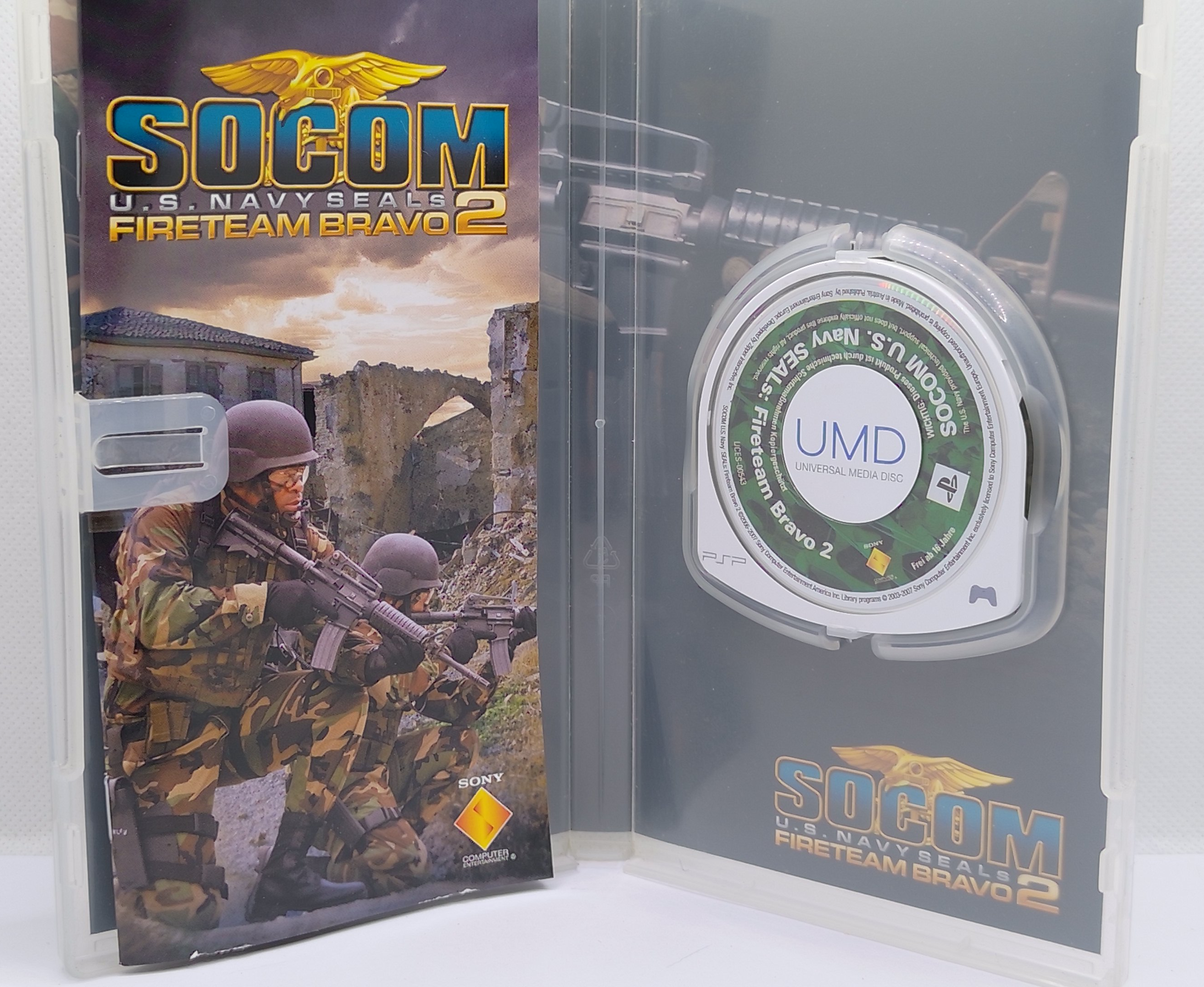 SOCOM U.S. Navy SEALs Fireteam Bravo 2 PSP Komplett mit Anleitung
