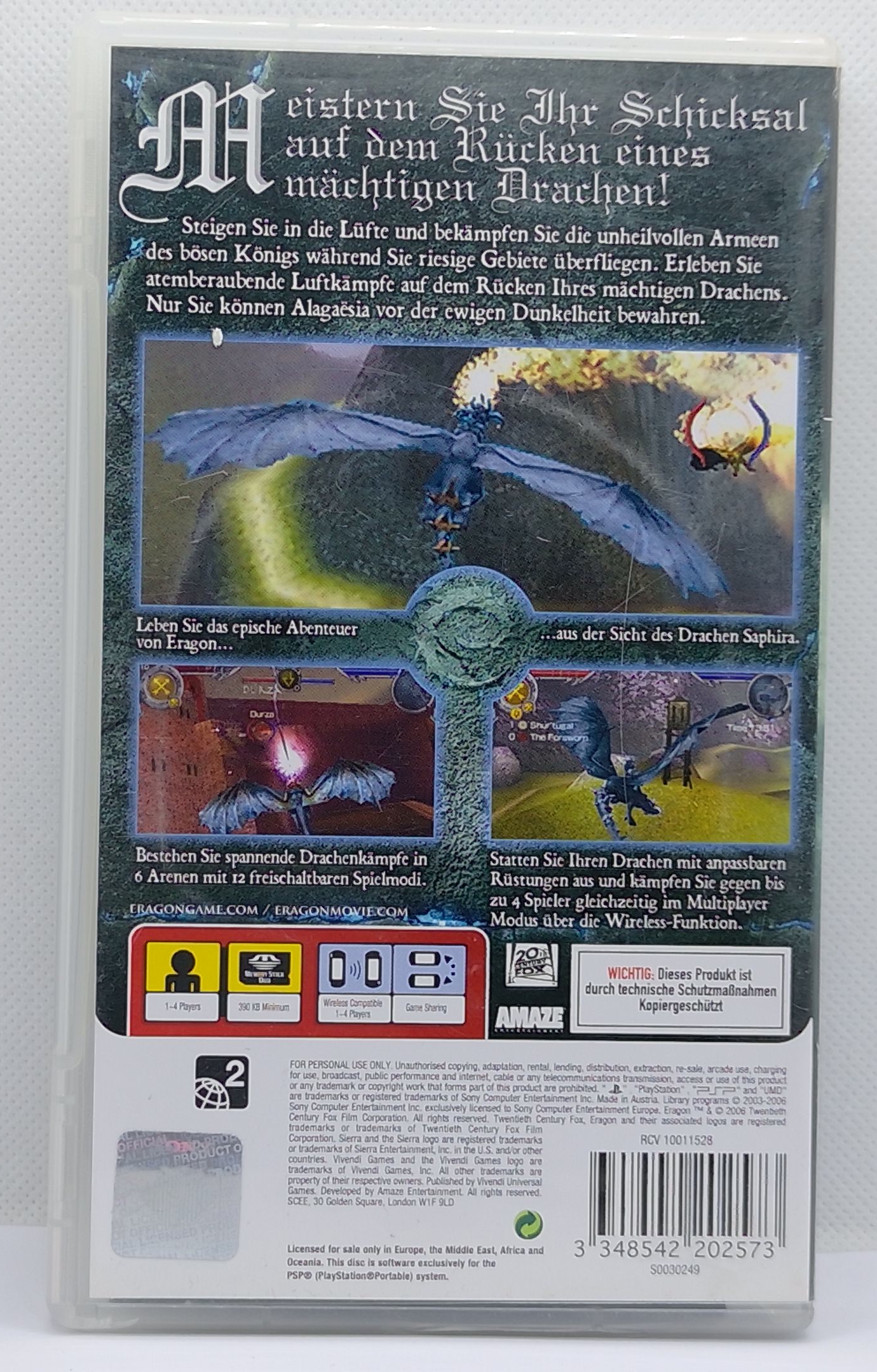 Eragon PSP Komplett mit Anleitung