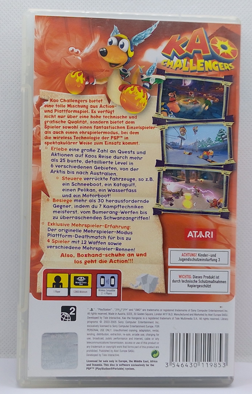 KAO Challengers PSP Komplett mit Anleitung