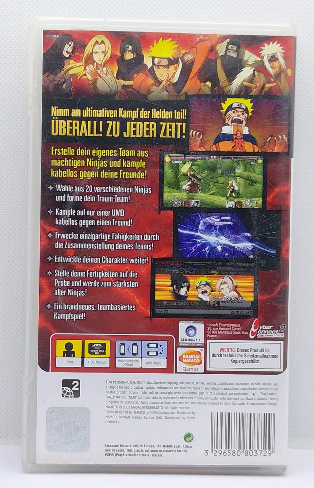 Naruto Ultimate Ninja Heroes PSP Komplett mit Anleitung