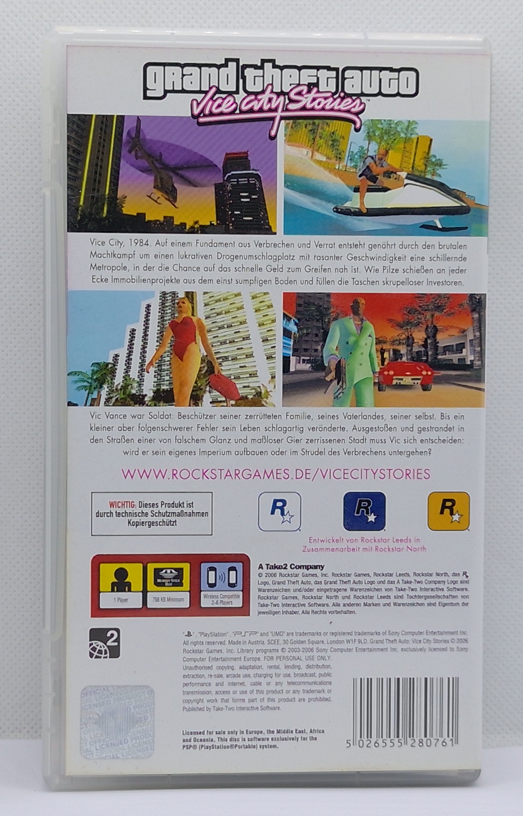 Grand Theft Auto Vice City Stories PSP Komplett inkl. Beileger & Poster