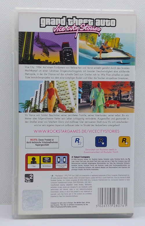 Grand Theft Auto Vice City Stories PSP Komplett inkl. Beileger & Poster