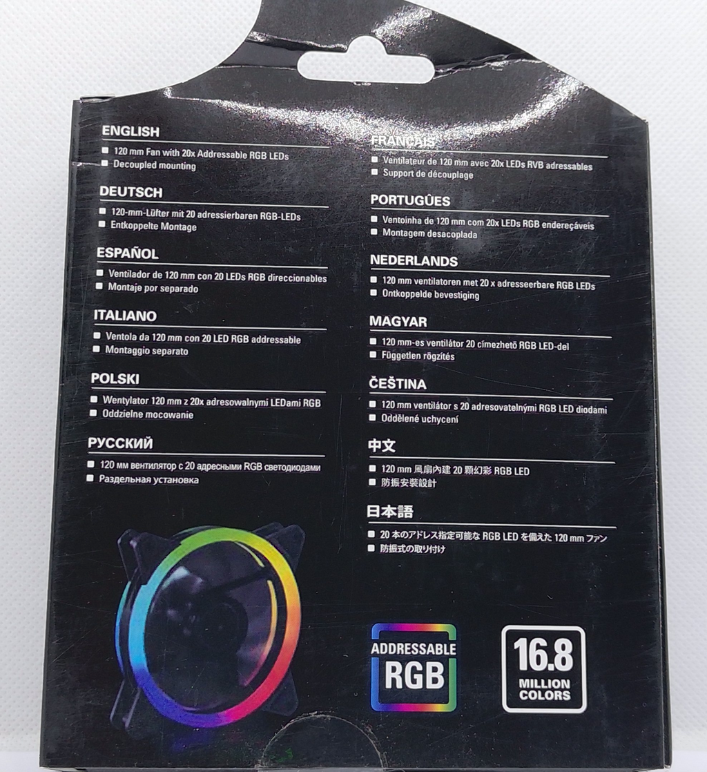 Sharkoon Shark Blades RGB Fan 120mm ARGB Gehäuselüfter Neu OVP
