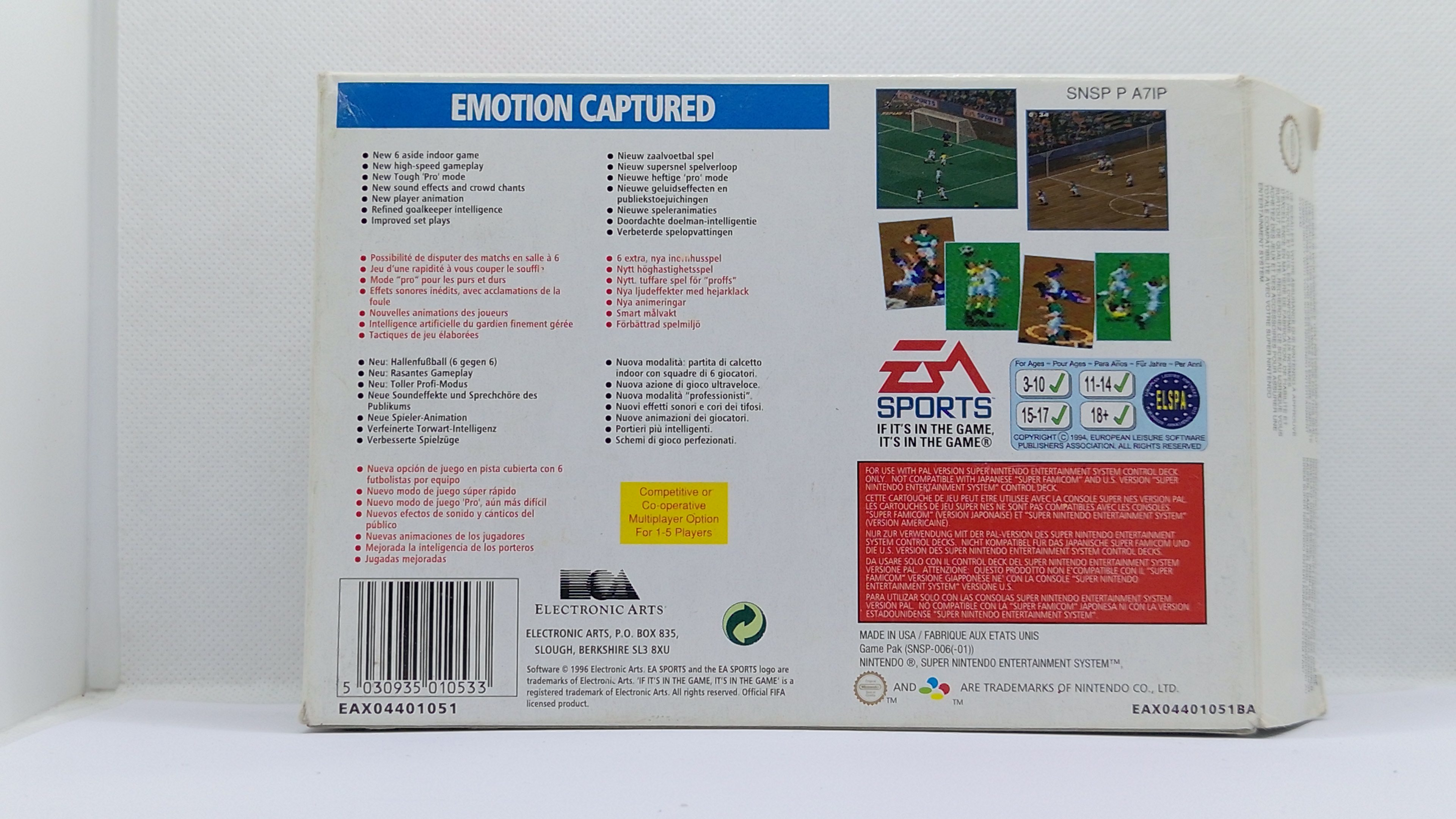FIFA 97 – Super Nintendo SNES  Komplett mit OVP & Anleitung