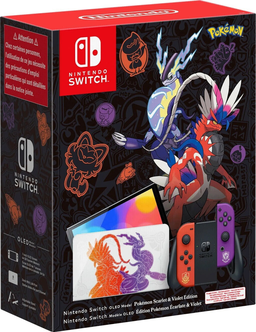 Nintendo Switch OLED Pokémon Karmesin & Purpur Edition Neu OVP