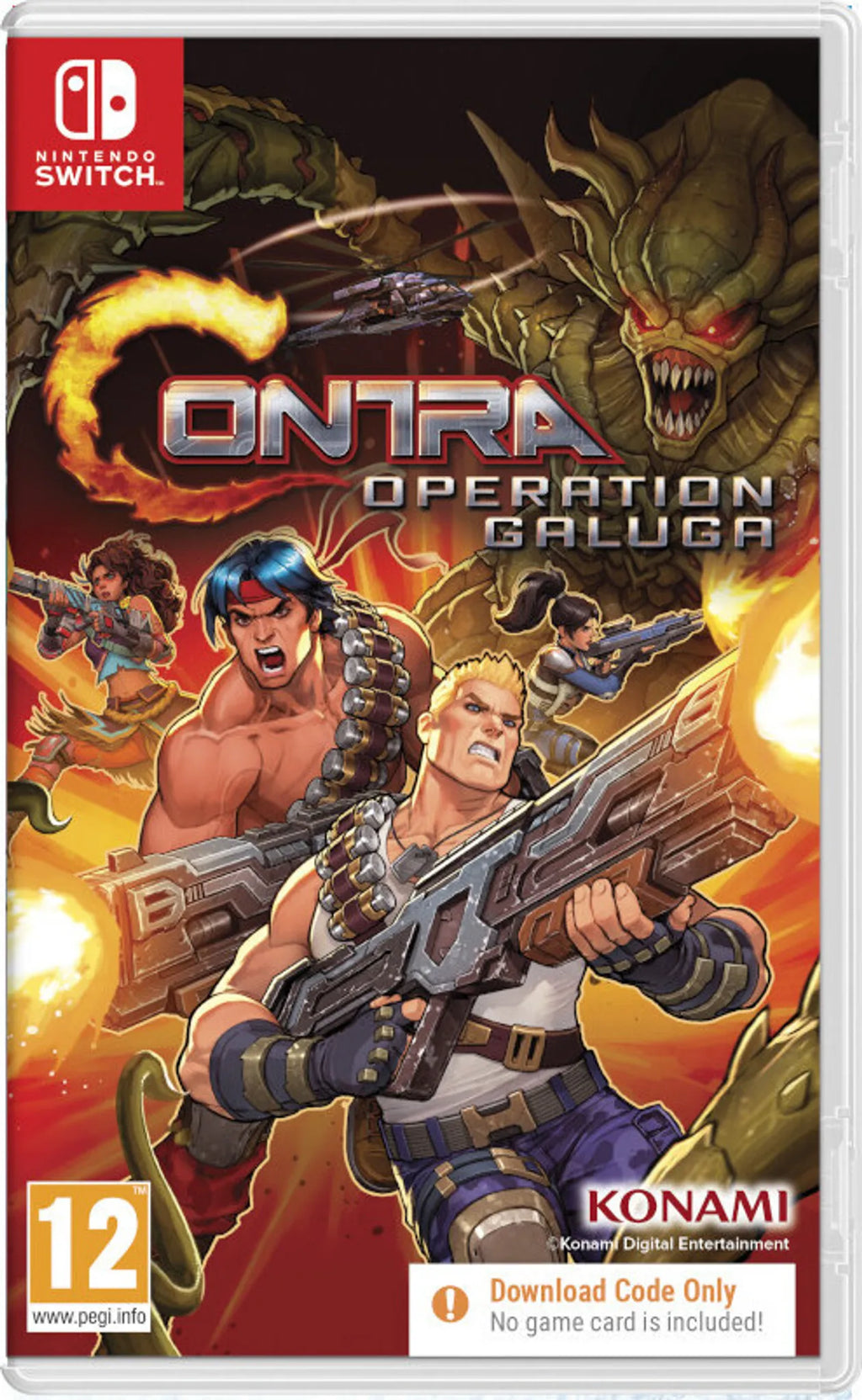 Nintendo Switch Contra Operation Galuga Download Code Only Neu OVP