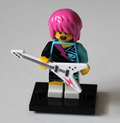 LEGO Minifiguren Serie 7 Rocker Girl Figur 15 Neu komplett