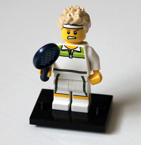 LEGO Minifiguren Serie 7 Tennis Ace Figur 9 Neu komplett