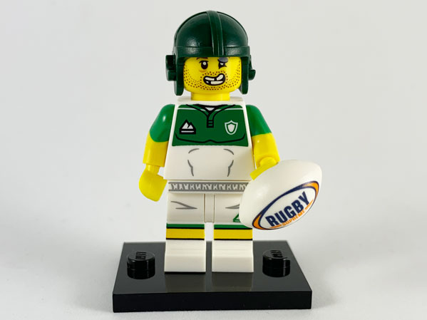 LEGO Minifiguren Serie 19 Rugby Player Figur 13 Neu komplett