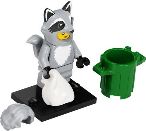 LEGO Minifiguren Serie 22 Raccoon Costume Fan Figur 10 Neu komplett