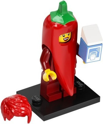 LEGO Minifiguren Serie 22 Chili Costume Fan Figur 2 Neu komplett