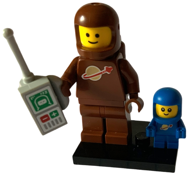 LEGO Minifiguren Serie 24 Brown Astronaut and Spacebaby Figur 3 Neu komplett