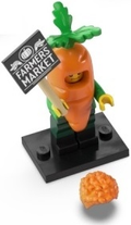 LEGO Minifiguren Serie 24 Carrot Mascot Figur 4 Neu komplett